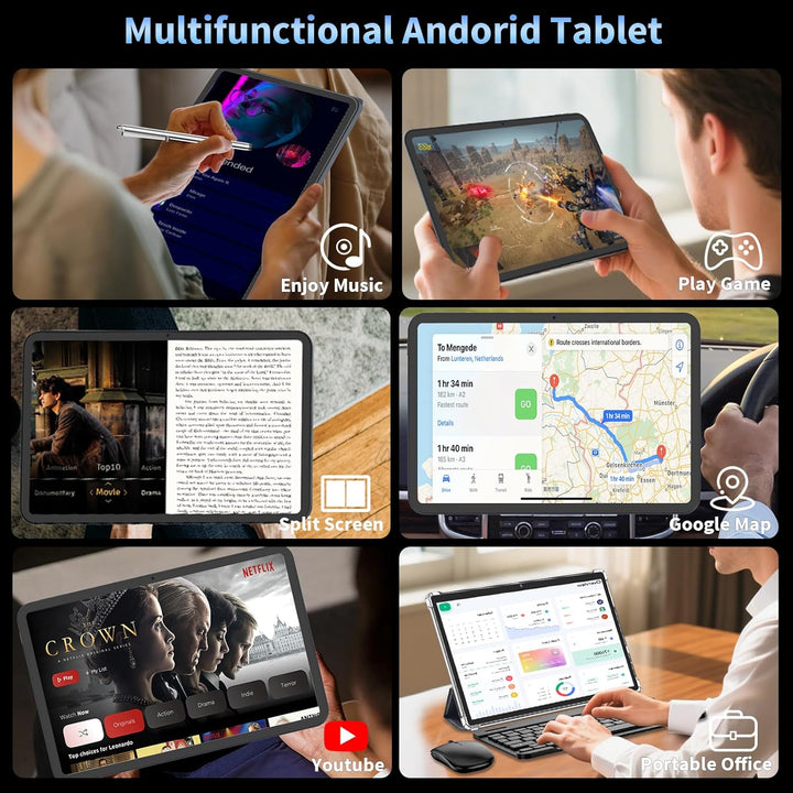 Tablet de 13 pulgadas con teclado, tableta Android 16 con Gemini AI...