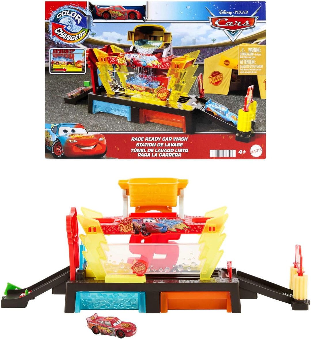 Mattel Disney Pixar Cars - Juego de lavado de autos con