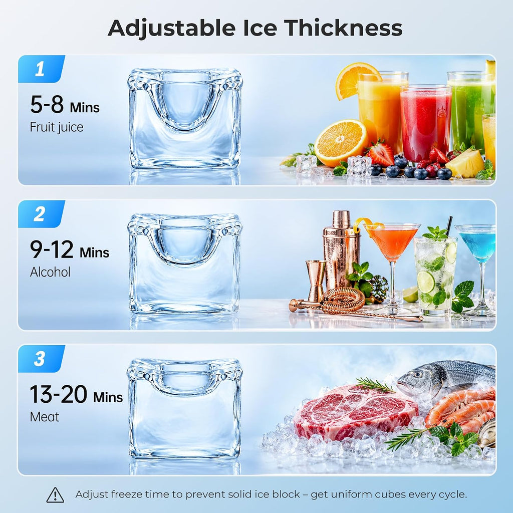 Máquina comercial del fabricante de hielo 110LBS/24H debajo de la