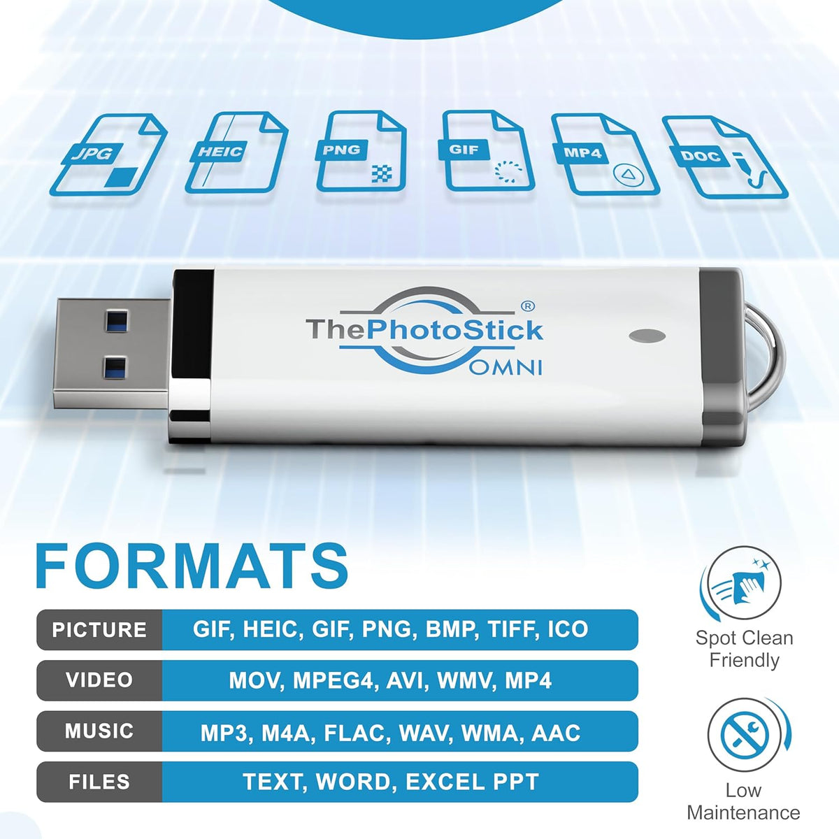 ThePhotoStick® Omni - Unidad flash USB de 32 GB y memoria extraíble...