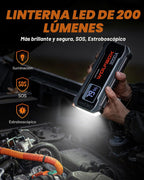 WOLFBOX 3000A Paquete de potencia de arranque de salto, 8L gasolina/6L