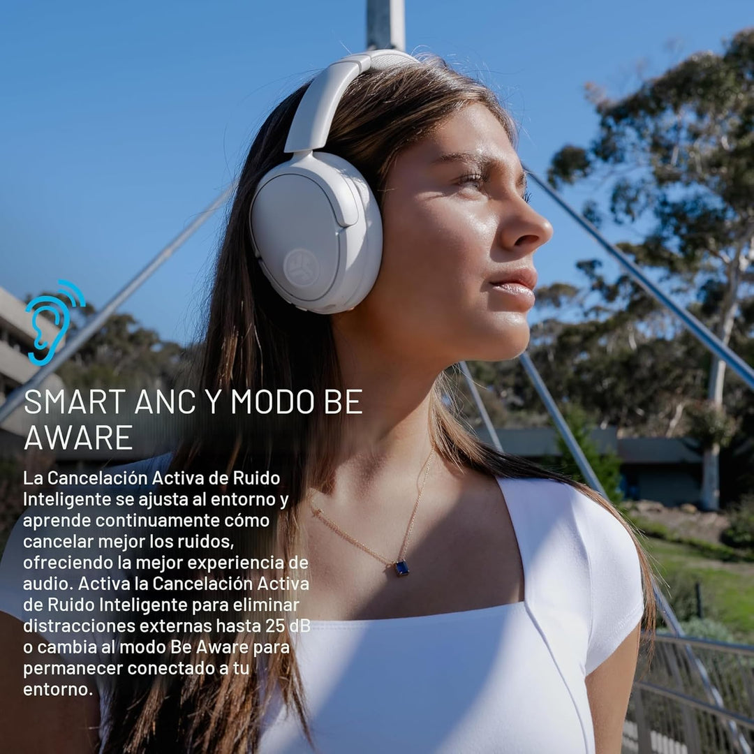JLab Auriculares inalámbricos JBuds Lux ANC, Cloud White, cancelaci...