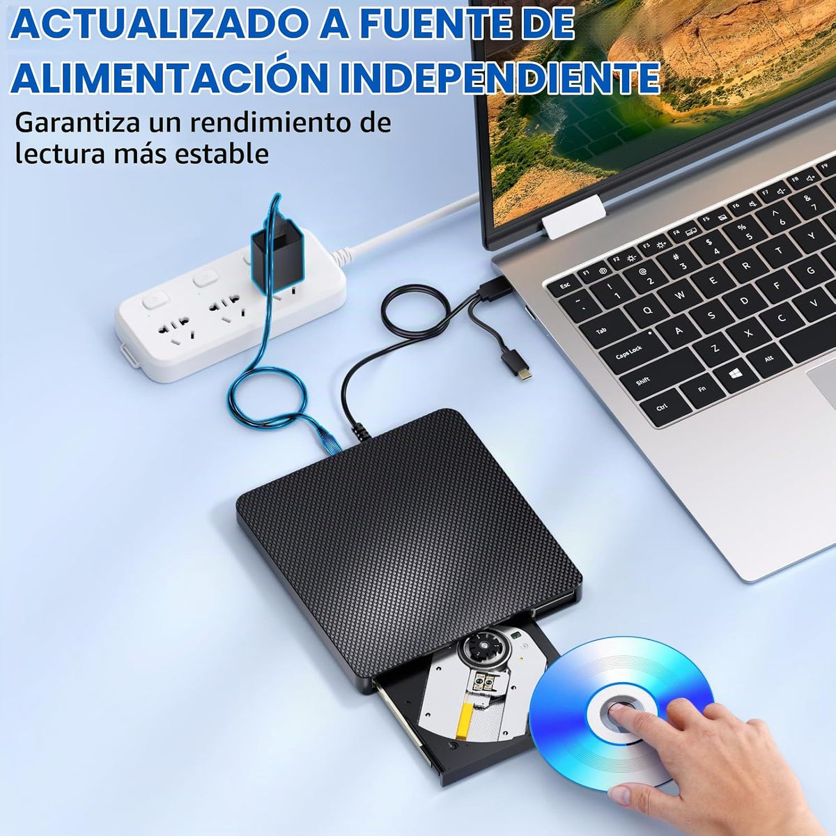 Dainty Reproductor de unidades Blu ray externas lectura compatible...