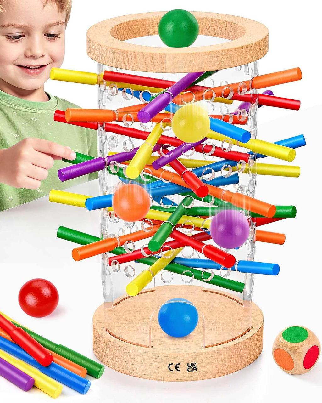 Juegos de mesa de madera para niños de 3 a 8 años, juguetes Montessori para