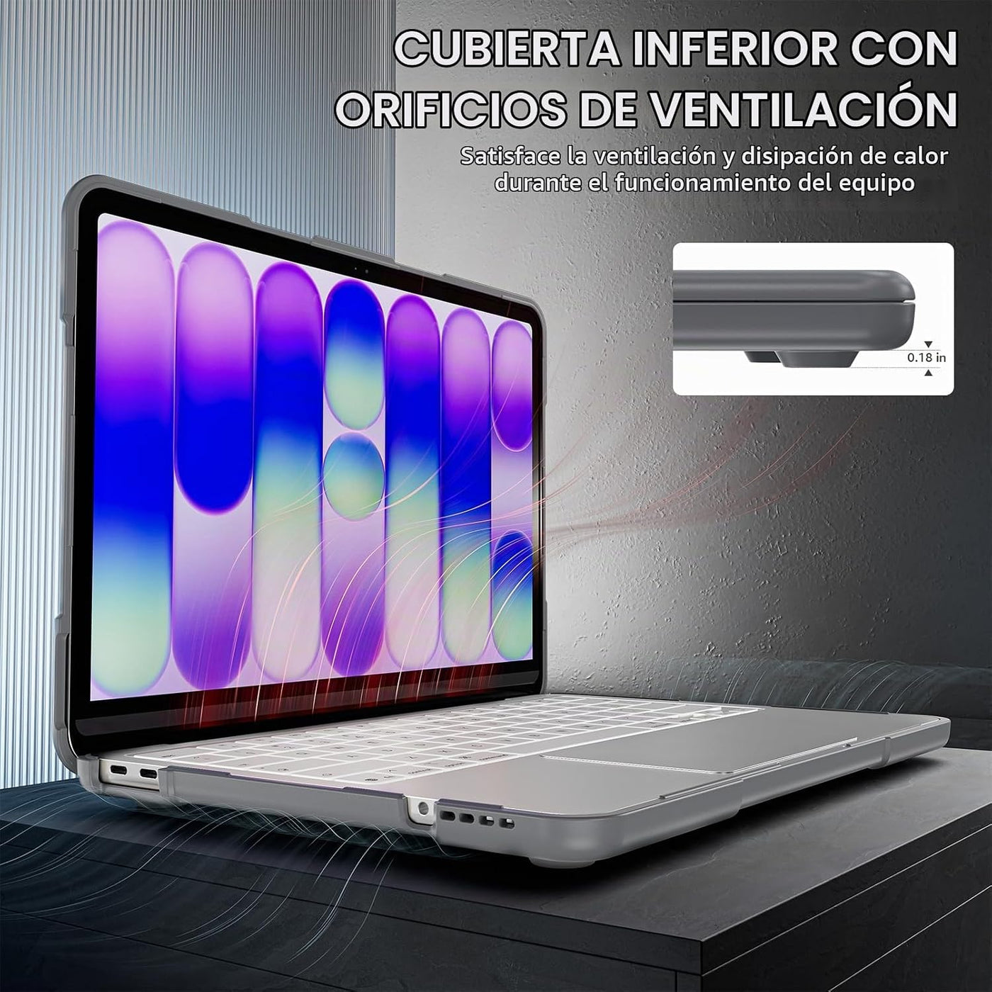 Batianda Funda resistente para MacBook Neo de 13 pulgadas, versión...