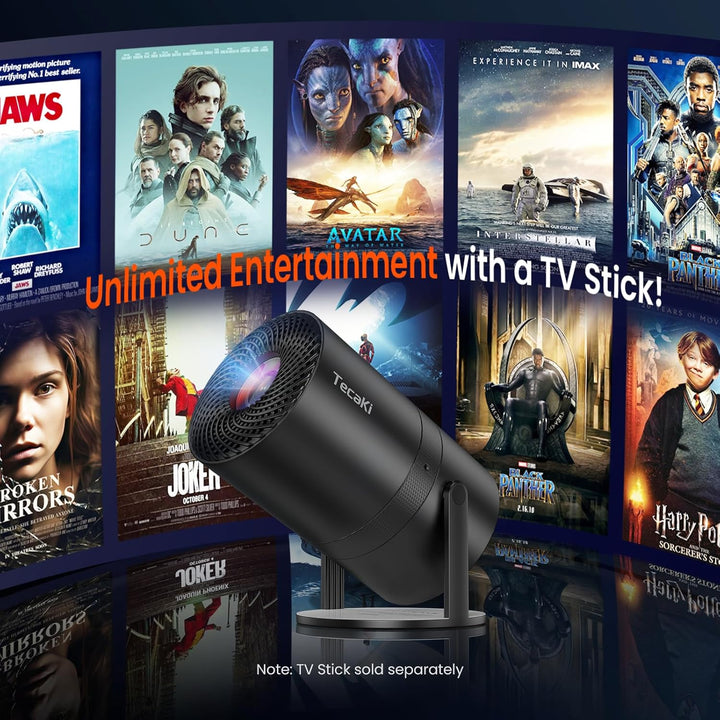 Mini proyector portátil con WiFi y Bluetooth, compatible con proyec...