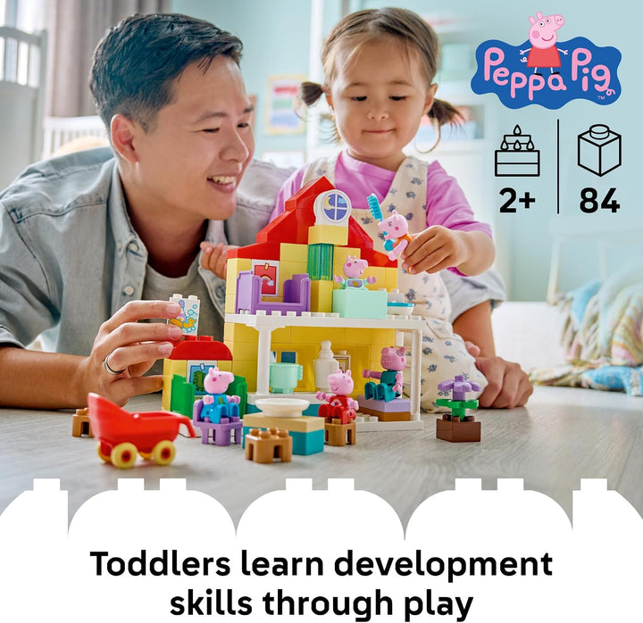 LEGO DUPLO Peppa Pig Family House - Juguete de construcción para ni...