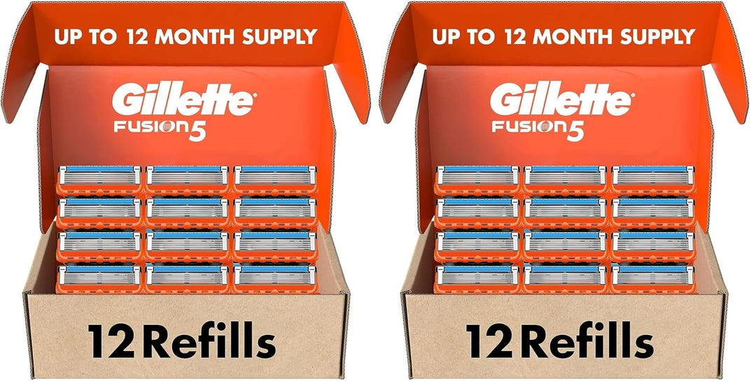 Gillette Fusion5 - Recambios de cuchilla de afeitar para hombre, Lu...