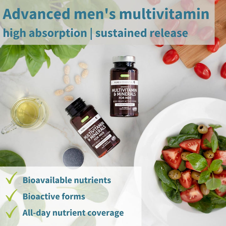 Neurobalance + multivitamínico y minerales para hombres paquete veg...