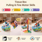 Juguetes Montessori para bebés de 6-9-12 meses, juego Montessori con