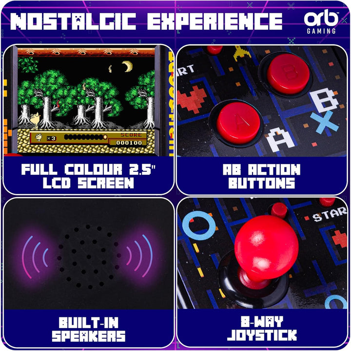 Orb - Mini máquina de arcade, 300 juegos incorporados, juegos de ar...