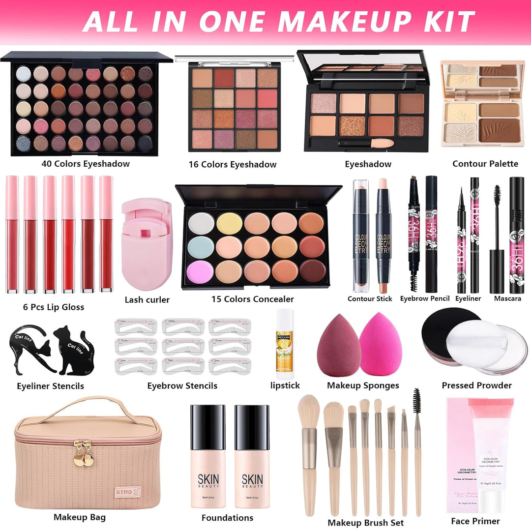 Kit completo de maquillaje todo en uno para mujeres, juego de regal...