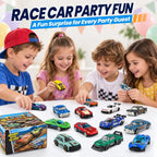 Mini lavado de 18 piezas para revelar autos de juguete, recuerdos de fiesta