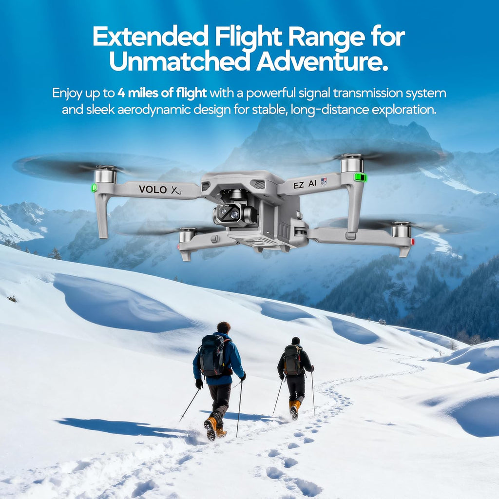 DCX Volo X EZ AI Drone - Drones con cámara 4K y evitación de obstáculos en
