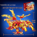 Kit de construcción de dragón a control remoto, compatible con STEM con