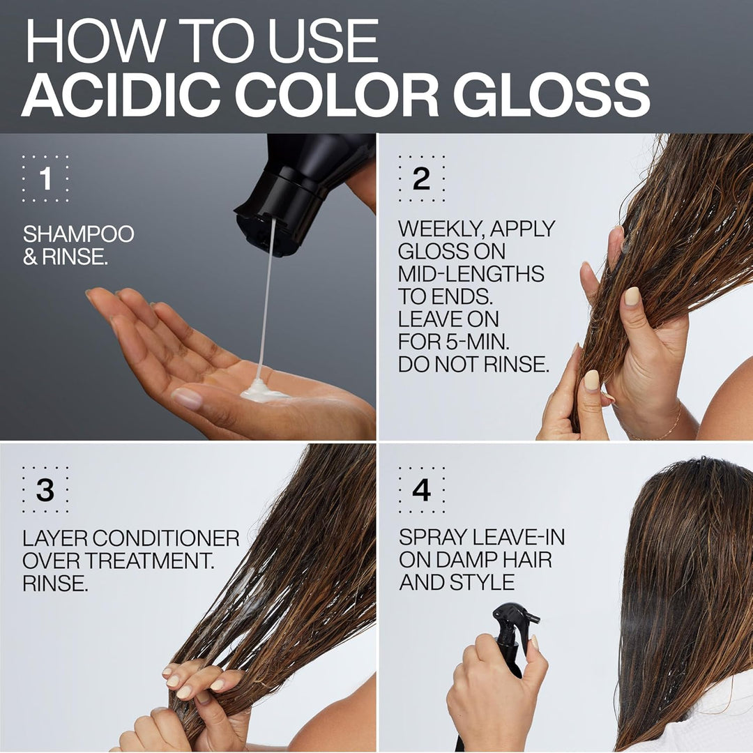 Redken Champú Acidic Color Gloss sin sulfatos para protección del c...