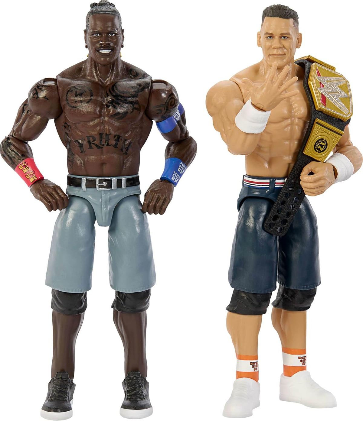Mattel WWE Main Event Showdown Figuras de acción 2 unidades con accesorio