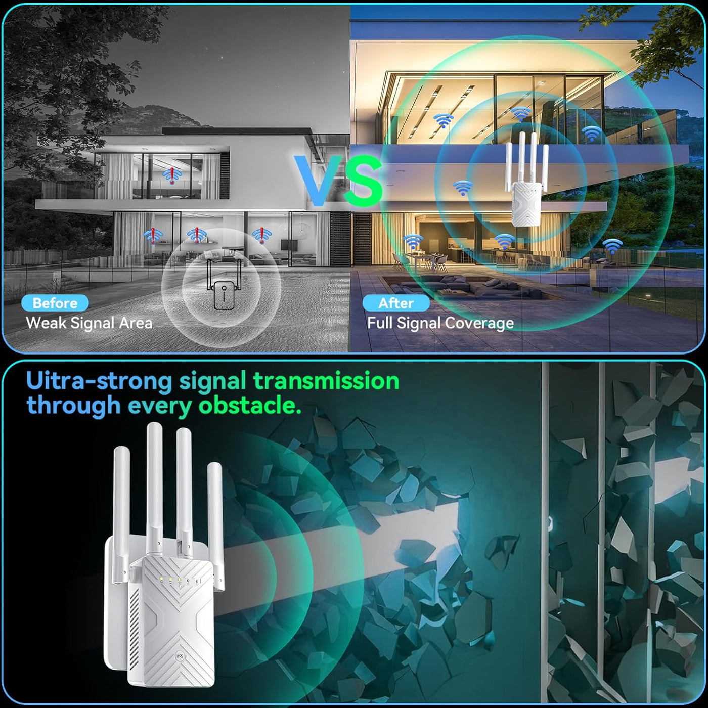 2026 WiFi Extender Signal Booster for Home, 8X Faster Long Range In...