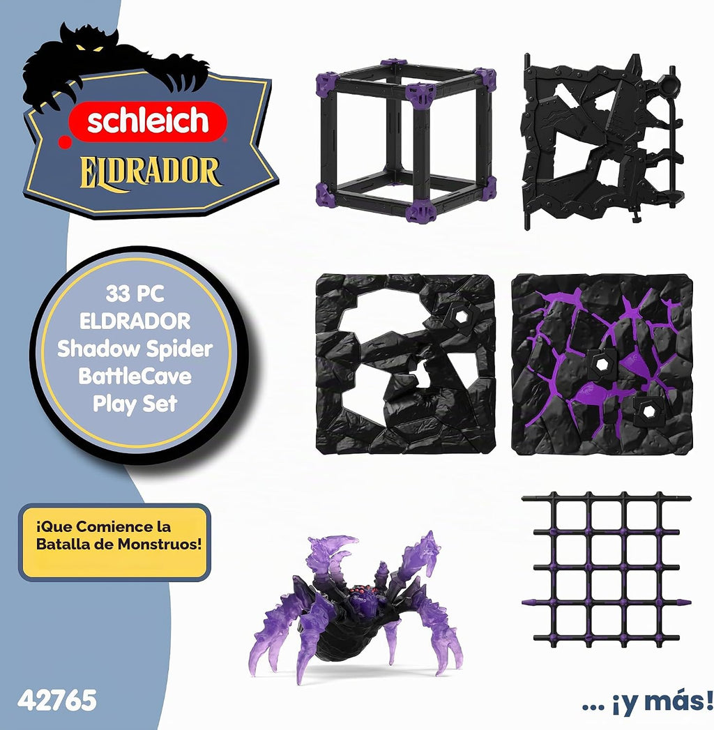 Schleich Eldrador 42765 - Juego de 33 piezas de araña de la sombra de