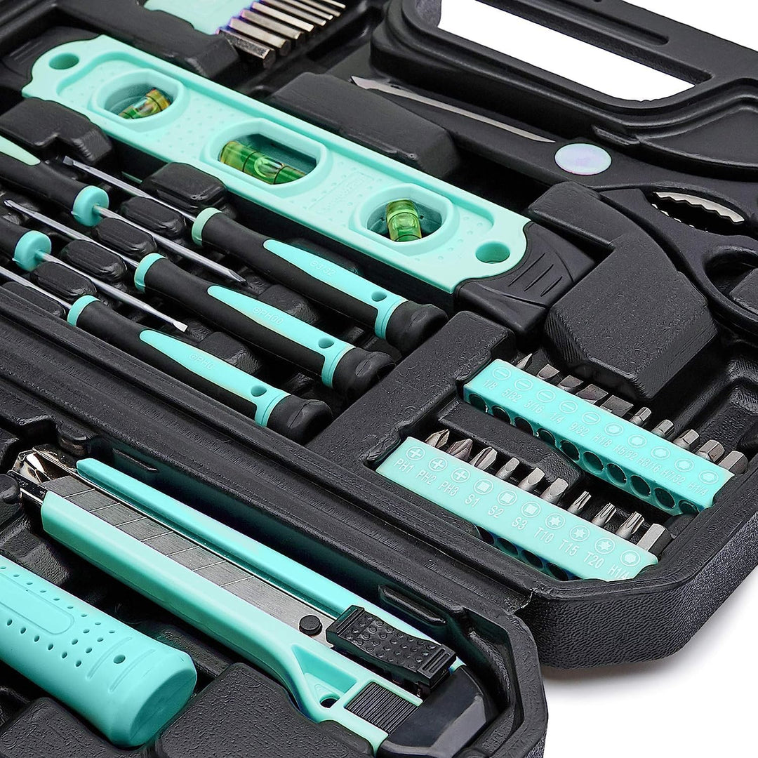 Amazon Basics Kit de herramientas domésticas de 142 piezas para rep...