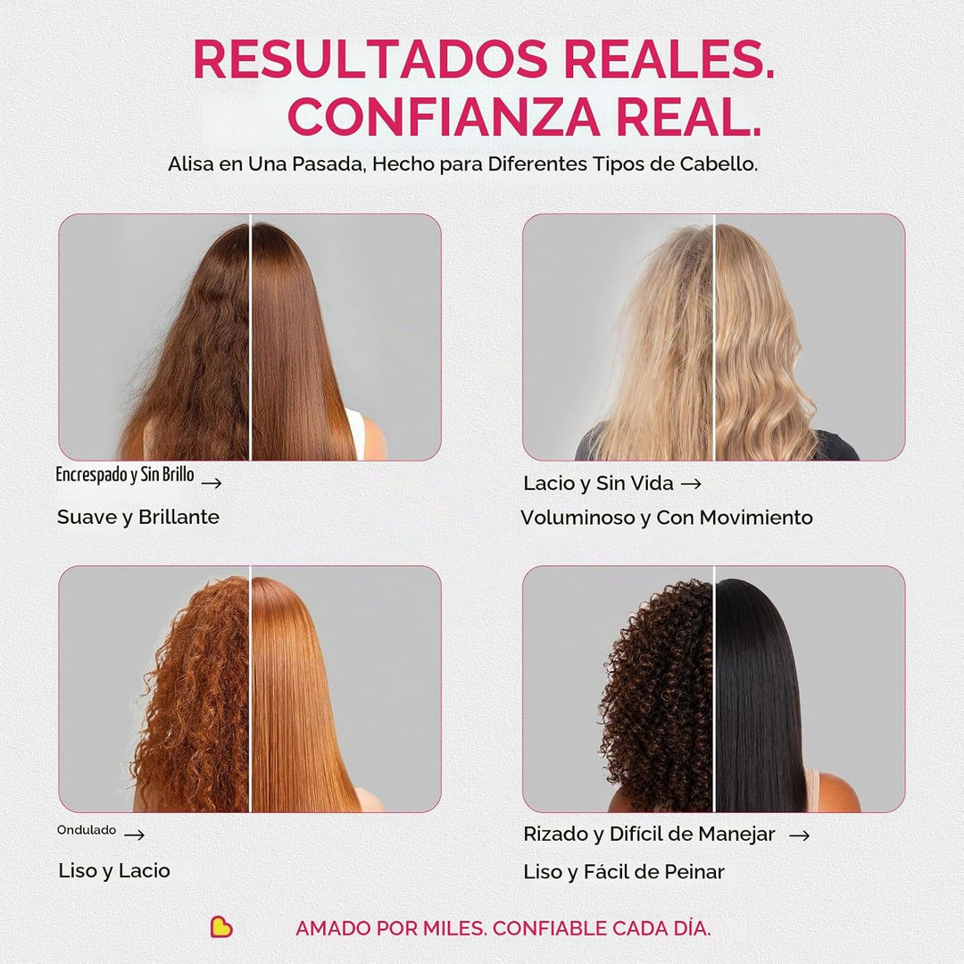 UKLISS Plancha de pelo profesional de 2 pulgadas de ancho | Vapor d...