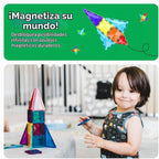 PicassoTiles 120 piezas de fichas magnéticas de tamaño mini, juguetes magnéticos de la serie diamante, juego de bloques de construcción sensorial, aprendizaje STEM, tamaño de viaje, juguete educativo
