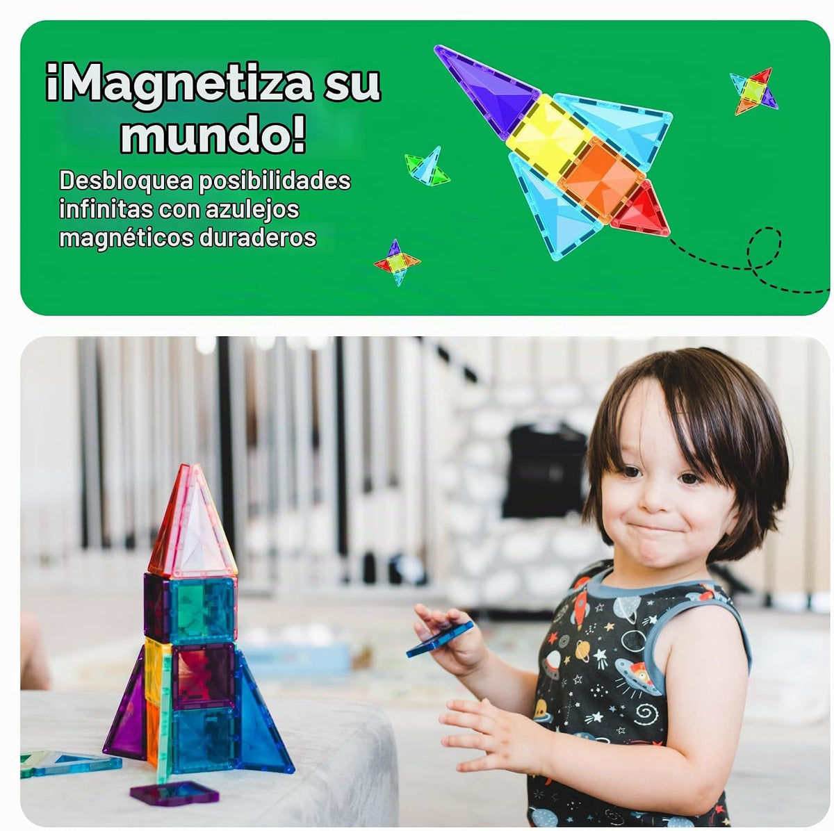 PicassoTiles 120 piezas de fichas magnéticas de tamaño mini, juguetes magnéticos de la serie diamante, juego de bloques de construcción sensorial, aprendizaje STEM, tamaño de viaje, juguete educativo