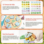 INIFEIDALA Juego de juguetes educativos de madera Montessori