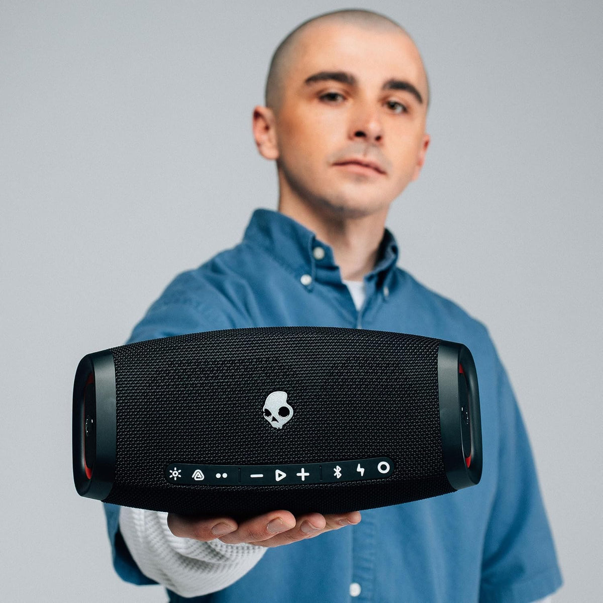 Skullcandy Barrel Micro Altavoz Bluetooth portátil, IPX7, batería de 24