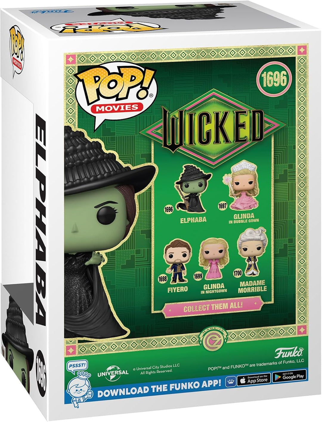 Funko POP Movies: Wicked - Elphaba - Glitter - Figura de vinilo col...