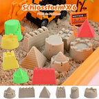 Faburo - Kit de construcción de arena de 34 piezas, juguete sensorial para niños pequeños