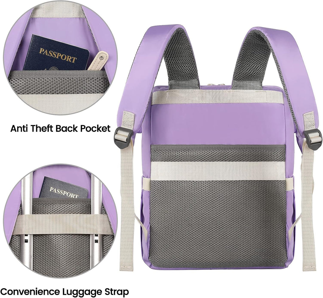 FALANKO Mochila antirrobo para laptop para mujer, con puerto de car...