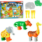 Juego de juguetes magnéticos para mezclar o combinar dinosaurios