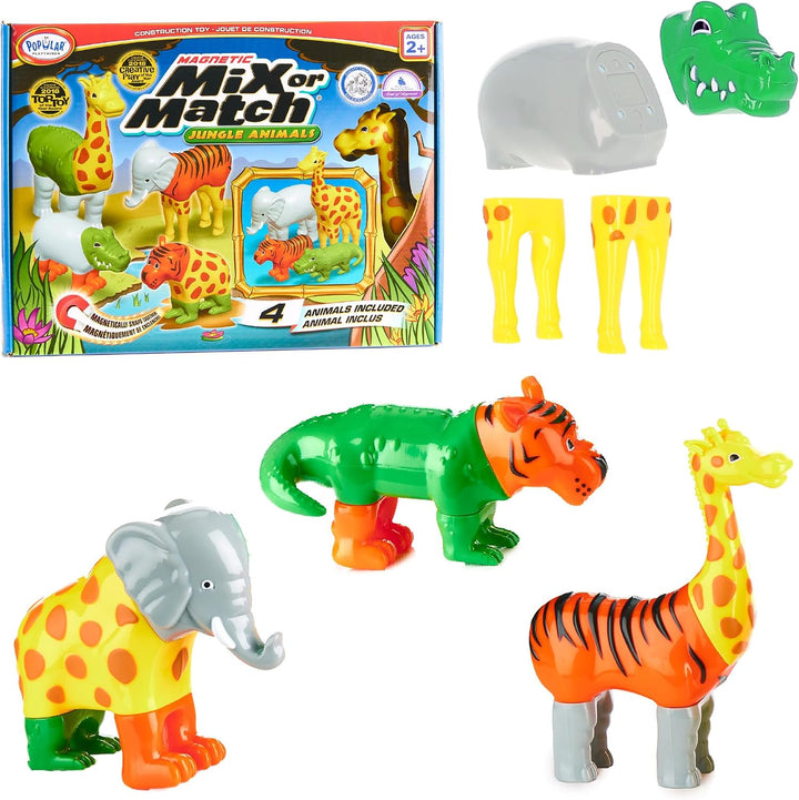 Juego de juguetes magnéticos para mezclar o combinar dinosaurios, 1...