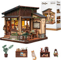 Cutebee Kit de rincón de libros LED, kits de casa en miniatura de bricolaje