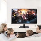 Soporte universal para TV, soporte de mesa para televisores LCD/LED de 17 a 43 pulgadas, soporte de monitor con altura ajustable con base de vidrio templado que soporta hasta 88 libras, VESA