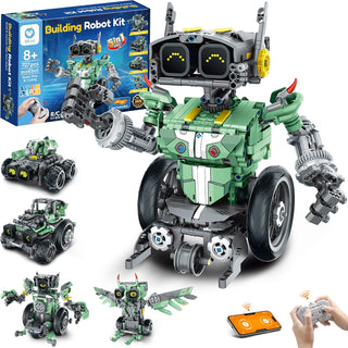 Sillbird Kit de construcción de automóviles robot con control remot...