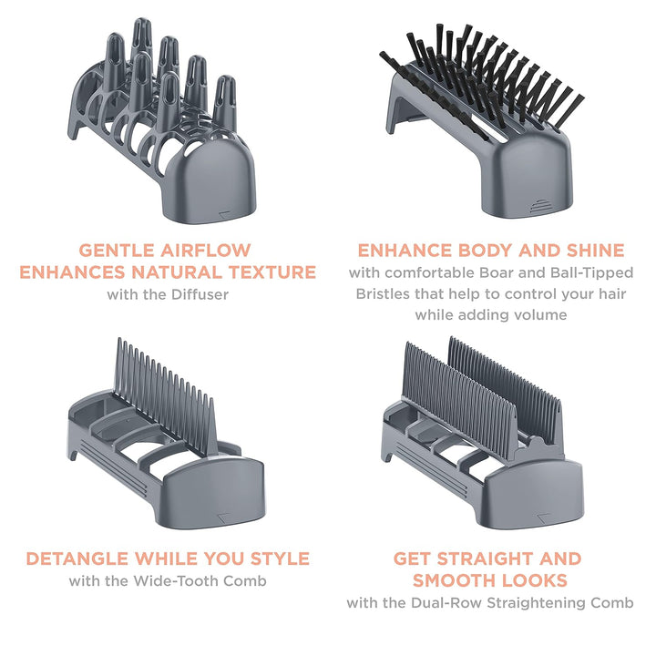 Conair INFINITIPRO - Secadora de cabello para peinar 4 en