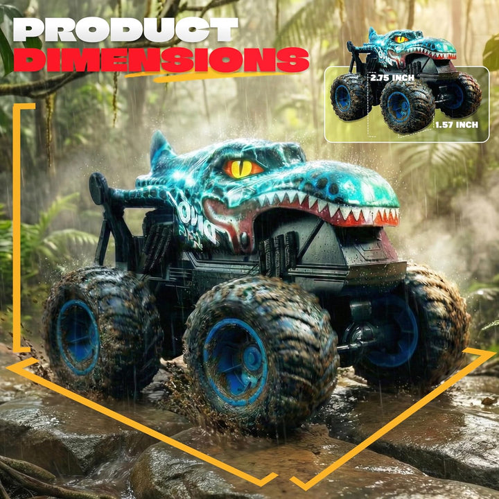 BEZGAR Monster Truck Toys - Camión monstruo de control remoto con l...