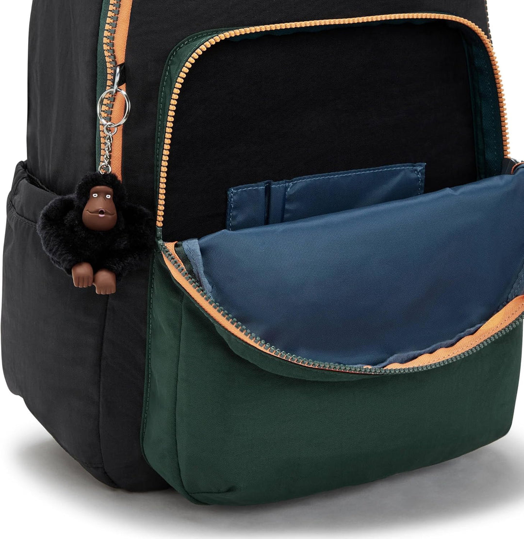 Kipling Mochila para portátil Seoul 15 para mujer, duradera, espaci...