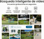 eufy Security Sistema NVR E50,Kit de 4 cámaras,4K de doble lente Bullet-PTZ