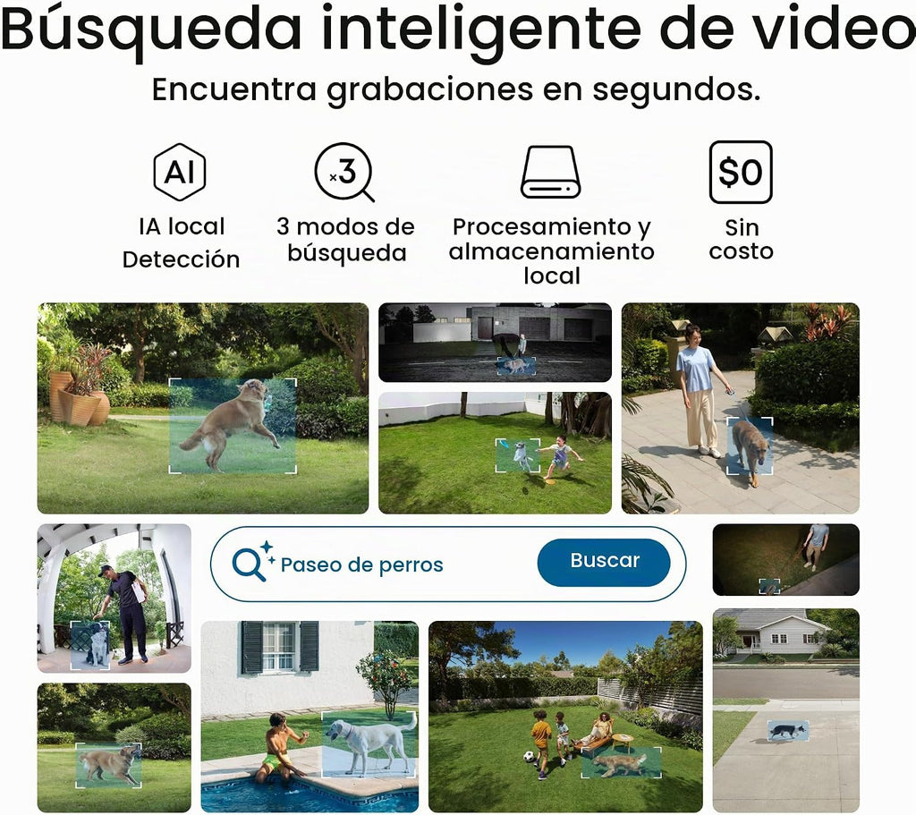 eufy Security Sistema NVR E50, kit de 8 cámaras, bala de doble lente 4K PTZ