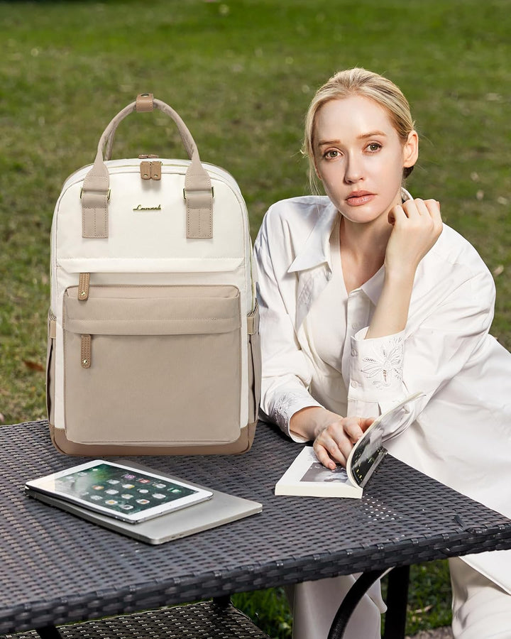 LOVEVOOK - Mochila para laptop de viaje para mujer, antirrobo, con...