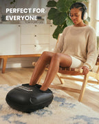 Masajeador de pies calentado 4 en 1 mejorado 2026 con Shiatsu, compresión y vibración, regalos para mujeres y hombres, máquina masajeadora de pies con control remoto, amasado profundo, se adapta a pies grandes de 14 hombres