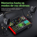 TENLAMP Paquete de mezclador de audio G10 Creator con micrófonos duales