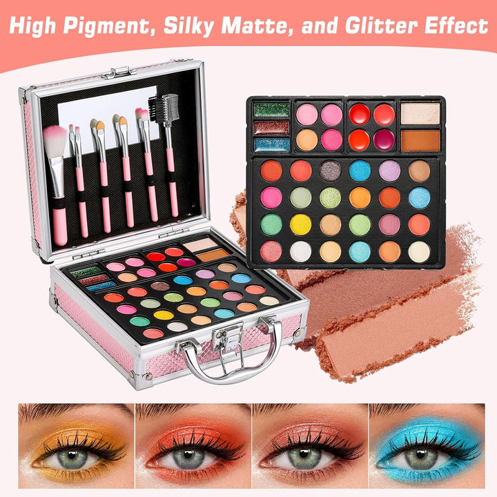 Anpro Kit de maquillaje todo en uno para niñas de 10 a 12 años con...
