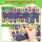 Laberinto Magnético de Alfabeto de Madera, Juguetes Montessori de Habilidades Motoras Finas para Niños y Niñas de 3, 4, 5 Años de Edad, Juguetes de Aprendizaje del ABC para Niños de 3 años en