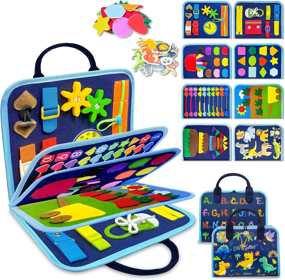 Busy Board Montessori Juguetes para niños pequeños, regalo de