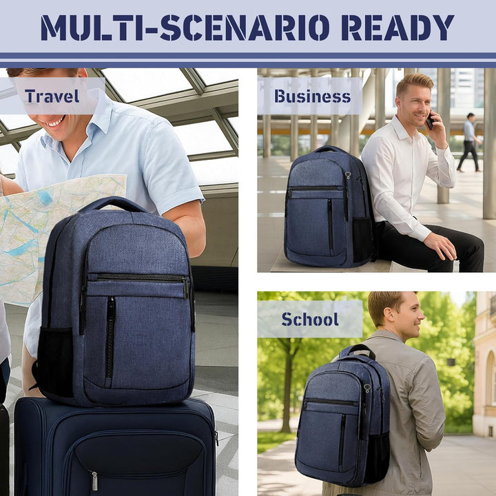 Bxiuna Mochila de viaje, mochila para laptop de negocios de 40 L co...