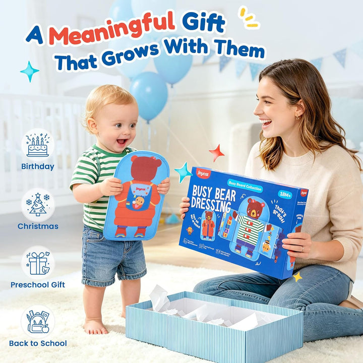 JoyCat Libro de vestir ocupado para niños pequeños de 2 a 5 años, j...